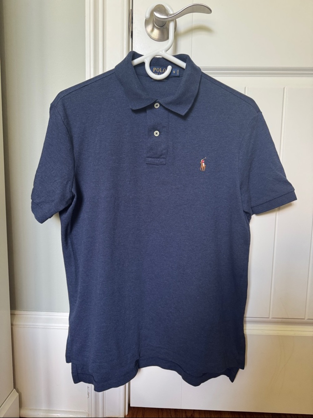 Polo by Ralph Lauren Navy Short-Sleeve Cotton Polo, Sz S